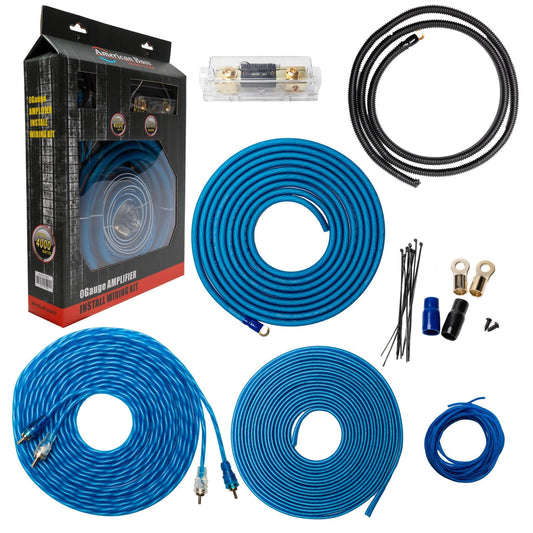 4 Gauge Amplifier Kit (Blue)